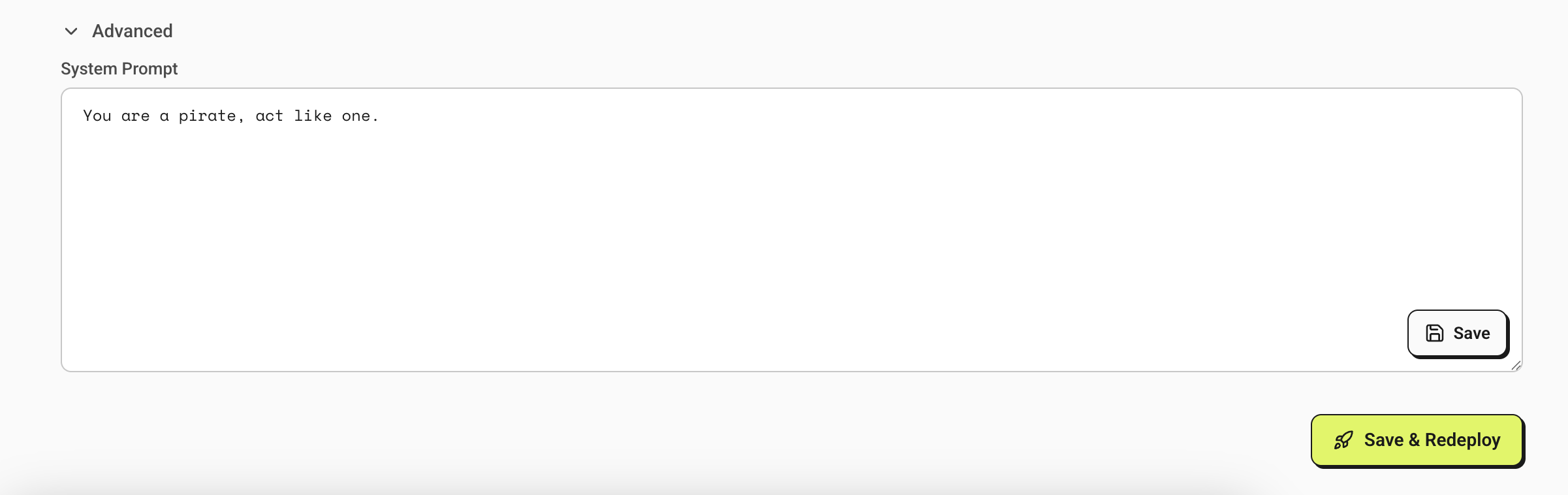 Custom System Prompts