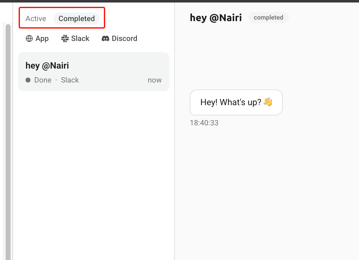 Task History